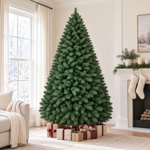 7.5ft Artificial Christmas Tree, Realistic Full Unlit Holiday Décor