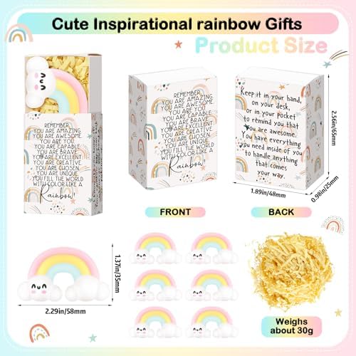 24 Sets Rainbow Positive Gifts You are Awesome Party Favors with Boxes