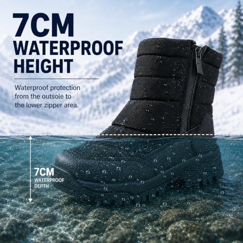 ziitop Snow Boots for Men Waterproof Winter Boots