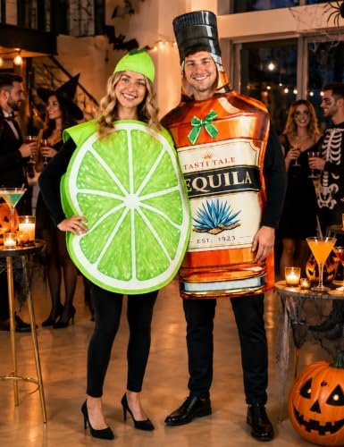 Tequila and Lime Couples Halloween Costumes 3PCS Funny Adult Set