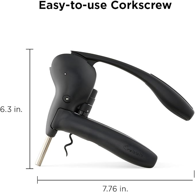 Rabbit Wine Lever Corkscrew Wine Opener With Built In Foil Cutter