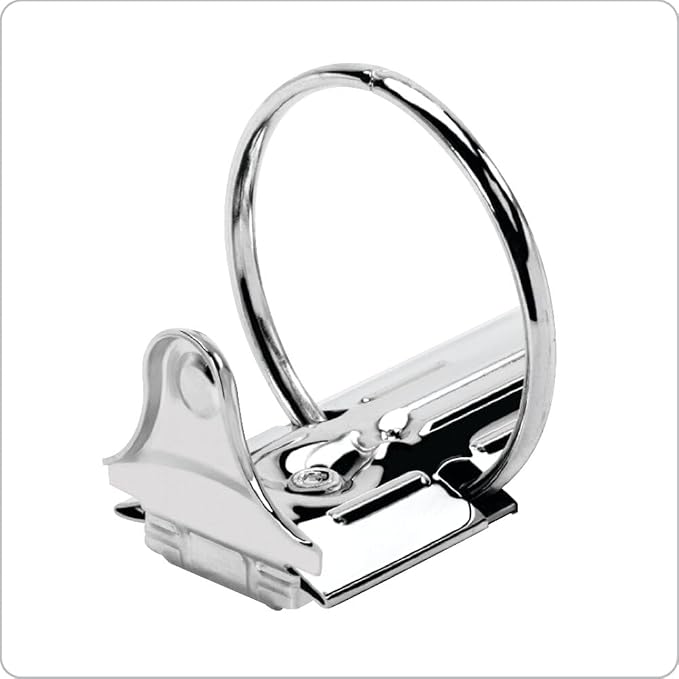 Cardinal Economy 3-Ring Binders, 1.5", Round Rings, Holds 350 Sheets, ClearVue Presentation View, Non-Stick, Black, Carton of 12 (90630)