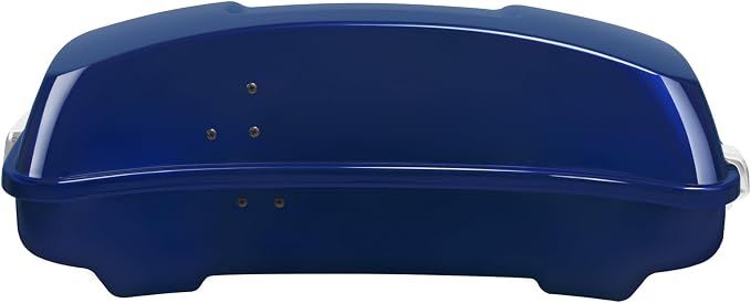 5.5" Razor Motorcycle Trunk W/Latch Key Fit For Harley 2014-2025 Touring CVO Road King Street Glide Electra Glide Ultra Limited Pack Superior Blue
