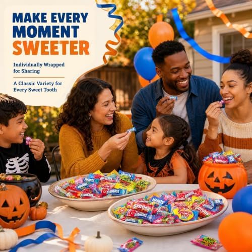 Bulk Candy Variety Pack - 5 lb - Bulk Individually Wrapped Candy- Candies - Trick Or Treat Candies - Pinata Filler Stuffers - Pinata Stuffers - Party Favors - July 4th