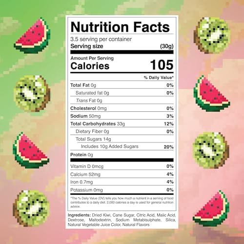 Final Boss Sour Fruit Candy, Watermelon Kiwi, Level 3, 1 Pack