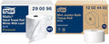 Tork Matic Soft Hand Towel Roll, White, Premium, H1, Quick-Absorbing, Long-Lasting, Thick 2-Ply, 6 Rolls x 575 ft, 290096 & Mini Jumbo Toilet Paper Roll White T2, Advanced, 2-Ply, 12 x 751', 12024402