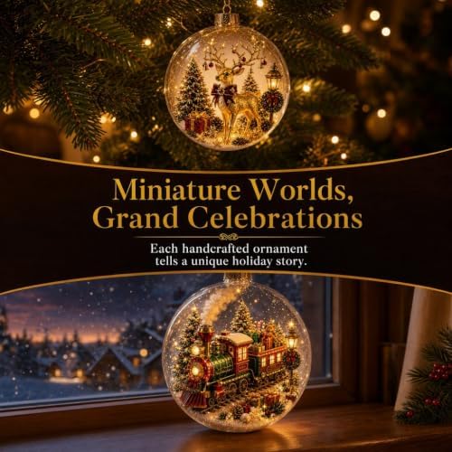 Glowing Christmas Story Ornament, 2026 New Mini Holiday Scene 3.94In (Tree)
