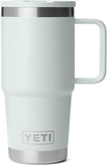 YETI Rambler 20 oz Travel Mug with Flip Straw Lid – Stainless Steel, Vacuum Insulated, Leakproof, Cup Holder Friendly, Ridgeline