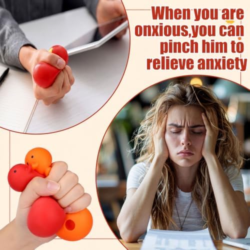 Meooeck 12 Pcs Fall Duck Fidgets Balls for Adult, Fall Party Favors