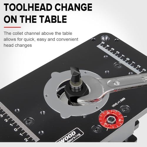 Router Lift, Precision Router Table Lift System, Durable Router Table Insert Plate, Router Lifts for Woodworking for 65mm Diameter Motors