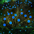 6 Pack Solar Firefly Lights Outdoor Swaying Garden Decorations 48 LED Blue