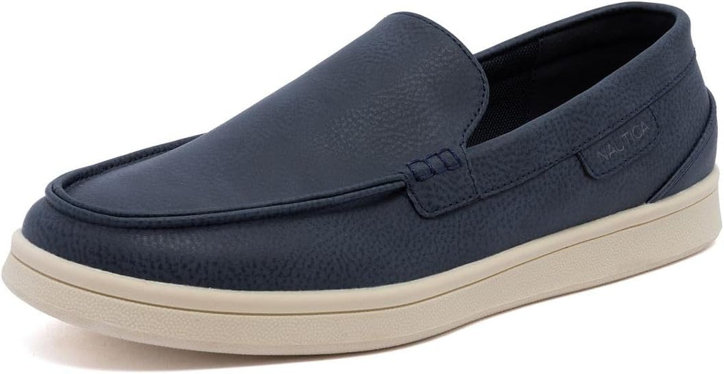Nautica Men's Slip-On Loafers Casual Moc Toe Sneakers Boat Shoes Slipper for Men – Lightweight & Comfortable - Derwin