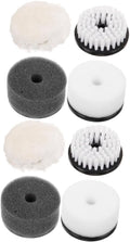 Veemoon 2sets 4pcs Shoe Kit Polishing Brush Dust Brush Sponge Shoe Care Accessories for Removal Maintenance Durable Portable 4pcs*2