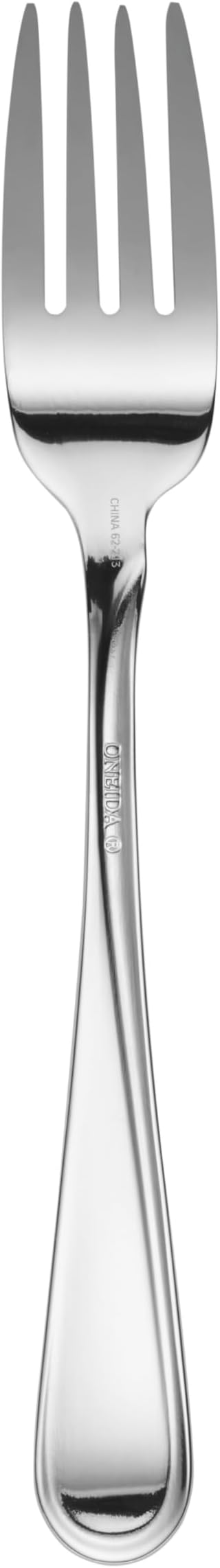 Oneida Silverware Set, Flight Everyday Flatware 6-Piece Dinner Fork Set, Service For 6, 18/0 Stainless Steel Dinner Forks, Rust Resistant, Dishwasher Safe, Home & Kitchen Utensils (Silver 6 Piece)
