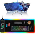 Mouse Pad with Wireless Charging, 31.5" x 11.81"XL Large Desk Mat