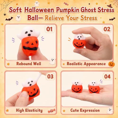 Thenshop 20 Pcs Halloween Pumpkin Ghost Trick or Treat Party Favors