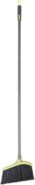 Casabella Wayclean Wide Angle Broom with Densely Packed Bristles, Gray