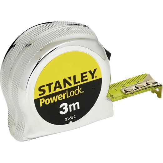 Stanley 0-33-522 Powerlock Tape, 3m Metric Only