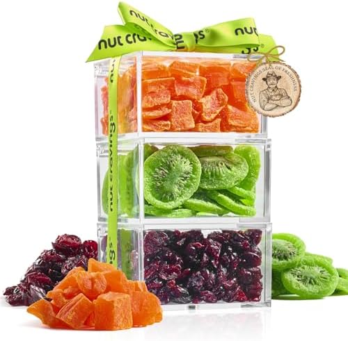 NUT CRAVINGS - Dried Fruits Acrylic Tower (3 Tier Assortment)