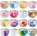 Howemon 16 Pack Scented Candles Set for Home, Relaxing Stress Relief, Aromatherapy - Natural Soy Wax and Fragrance - Gifts for Women, Mom, Best Friend, Wife, Birthday