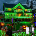 JMEXSUSS Green Icicle Halloween Lights Outdoor, 400 LED 38.8Ft