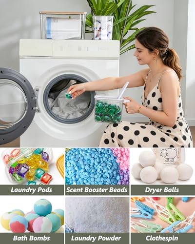 iCASA 3 in 1 Trash Bag and Dishwasher Pod Organizer Garbage Bags Dispenser