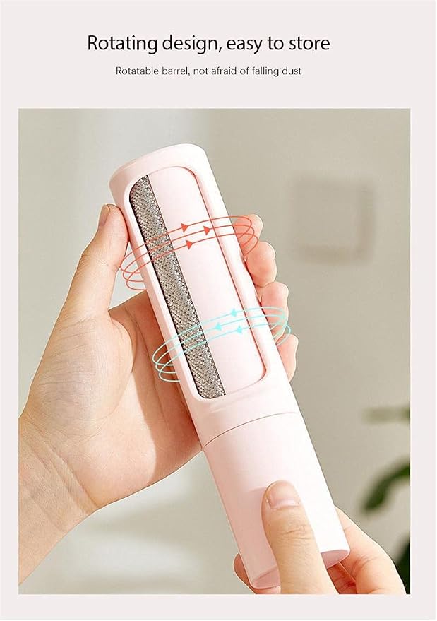 Rotate Clothing Depilator Reusable Lint Rollers Quick Removal Fuzz Dust Electrostatic Remover Brush Pet Hair