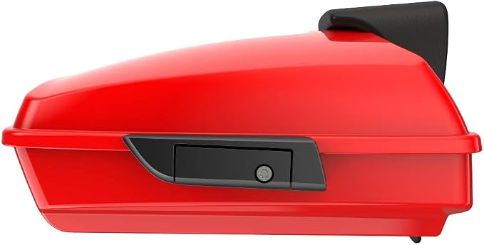 Advanblack Road Glide Tour Trunk Pack Scarlet Red Razor Tour Trunk Pack Backrest Pad for '97-'25 Harley Touring Road King Street Glide Electra Glide CVO models