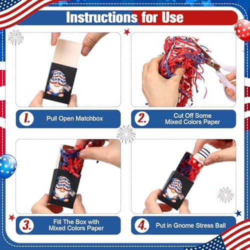 24 Sets Patriotic Gnome Gifts Veterans Day Party Favors Desk Decor Figures