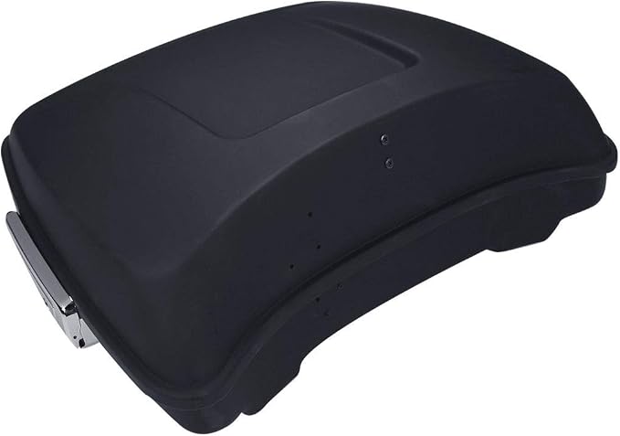 TCMT Matt Black 5.5" Razor Motorcycle Trunk Box Fits For Harley 2014-2025 Touring CVO Road King Road Glide Street Glide Electra Glide Pack