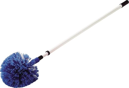 SPARTA Flo-Pac Round Duster Head With Soft Flagged Bristles, Cleaning Essentials for Commercial and Home Use, Blue
