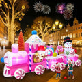 Kalolary 11FT Long Christmas Inflatable Train Outdoor Decoration