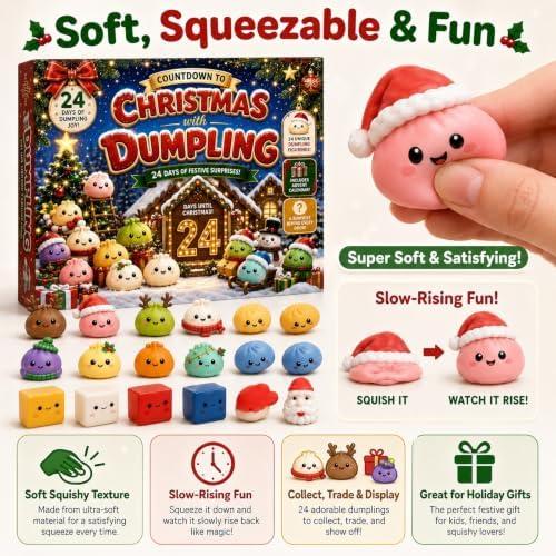 Christmas Squishies Advent Calendar 2030 Countdown for Adults