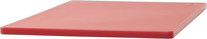 Winco 12" x 18" Red Heavy-Duty Cutting Board | Dishwasher safe, Foodservice, Great for Charcuterie, Cheese, Appetizers and Buffet Displays