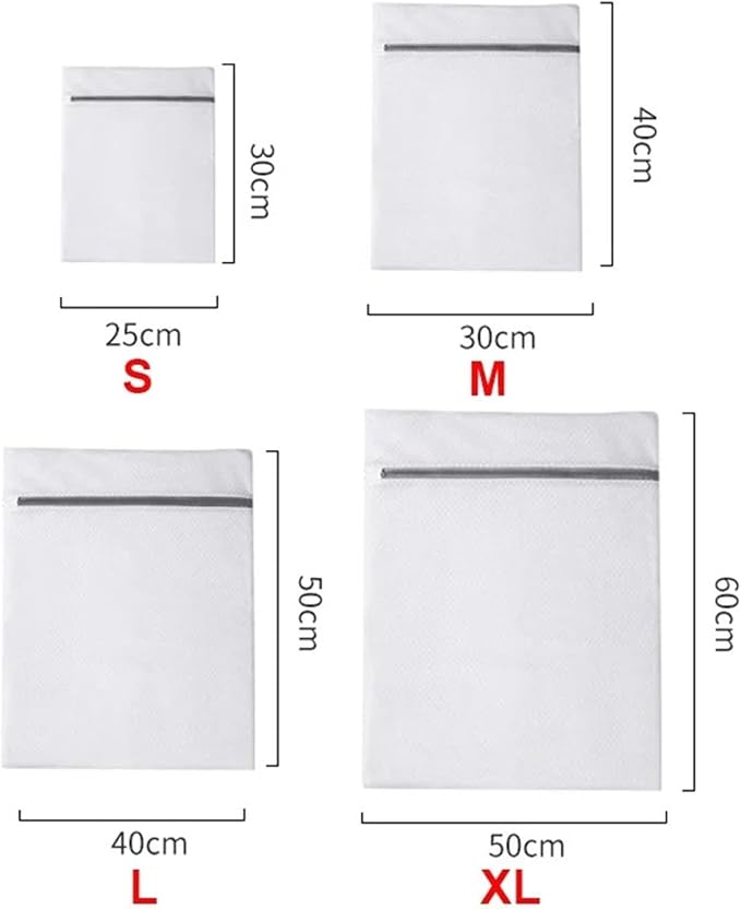4PCS/1PC Mesh Laundry Bag Laundry Wash Bags Coarse Net Laundry Basket Laundry Bags For Washing Machines Mesh Bra Organizers(M-1PC)