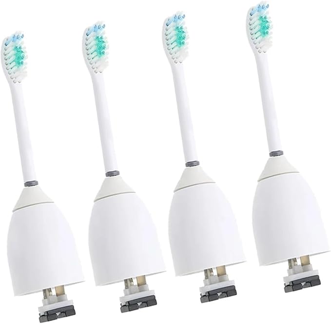 HX7001 Replacement Electric Toothbrush Heads Compatible for Philips HX5551 HX5251 HX5451 Sonicare E-Series(4 Pcs)