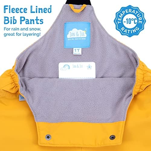 Jan & Jul Cozy-Dry Snow Bib Pants for Toddlers & Kids