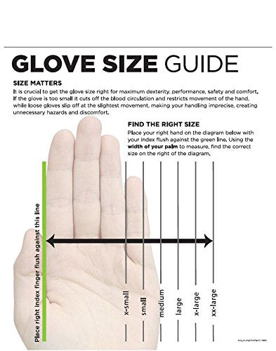 SHOWA 874 Butyl Chemical Resistant Safety Glove with Rough Grip, Unlined, 14 mil Thick, 14" Length, Small (1 Pair)