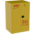 Jamco 90 Gallon Steel Flammable Safety Cabinet, Manual Doors, Yellow | All-Welded Double-Wall Steel Flammable Storage Cabinet, Lockable Doors, 43"W X 34"D X 65"H, Osha & Fm Certified, Made In Usa
