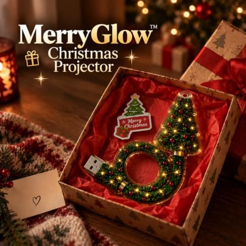 Christmas Projector Light Plug and Play Christmas Night Light