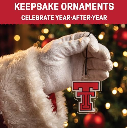 Texas Tech Merch 12-Day Holiday Ornament Advent Calendar Football Gift