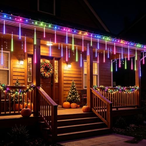 Aukora Outdoor Christmas Lights,Meteor Shower Lights UL Certified