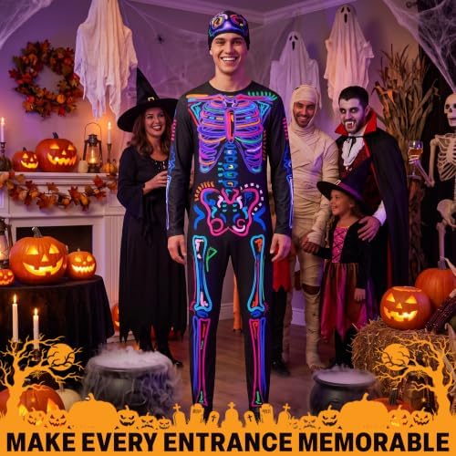 Get Trend Skeleton Halloween Costumes for Men and Women, Dress Up Outfit
