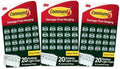 Command Outdoor Light Clips, Clear, 3 Pack, 60 Total with 72 Strips