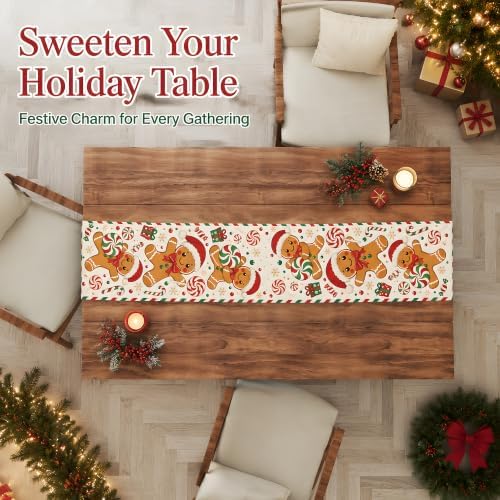 Christmas Decorations - Gingerbread Man Christmas Table Runner