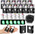 72 Sets Halloween Positive Gifts Luminous Ghost Desk Decor Trinkets, White