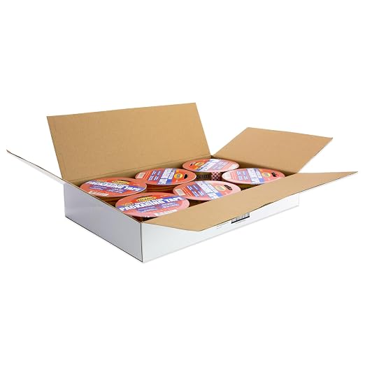 Crystal Clear Packing Tape Refill Rolls for Standard Tape Guns and Tape Dispensers, 6 Rolls of Heavy Duty Shipping and Moving Packaging Tape, 2 Inch x 60 Yards Each (360 Yards Total)