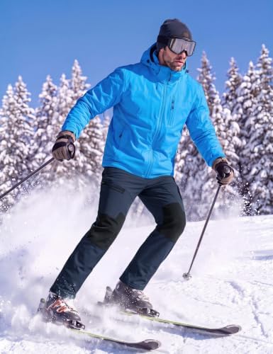 MAGCOMSEN Men's Snow Ski Winter Pants Waterproof Hiking Fleece Lined Pants