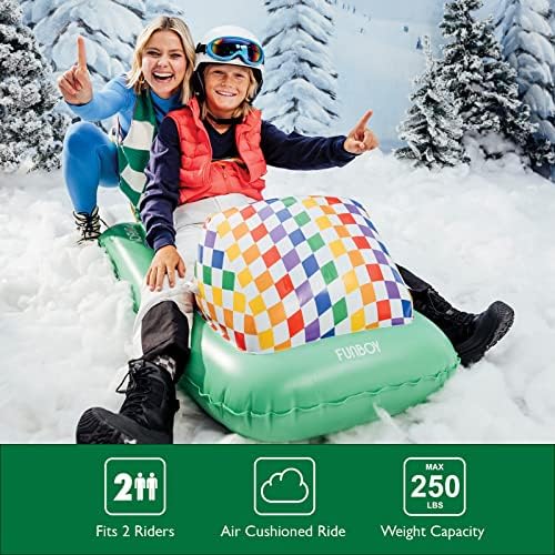 FUNBOY 50" Kids Inflatable Skimobile Winter Snow Sled
