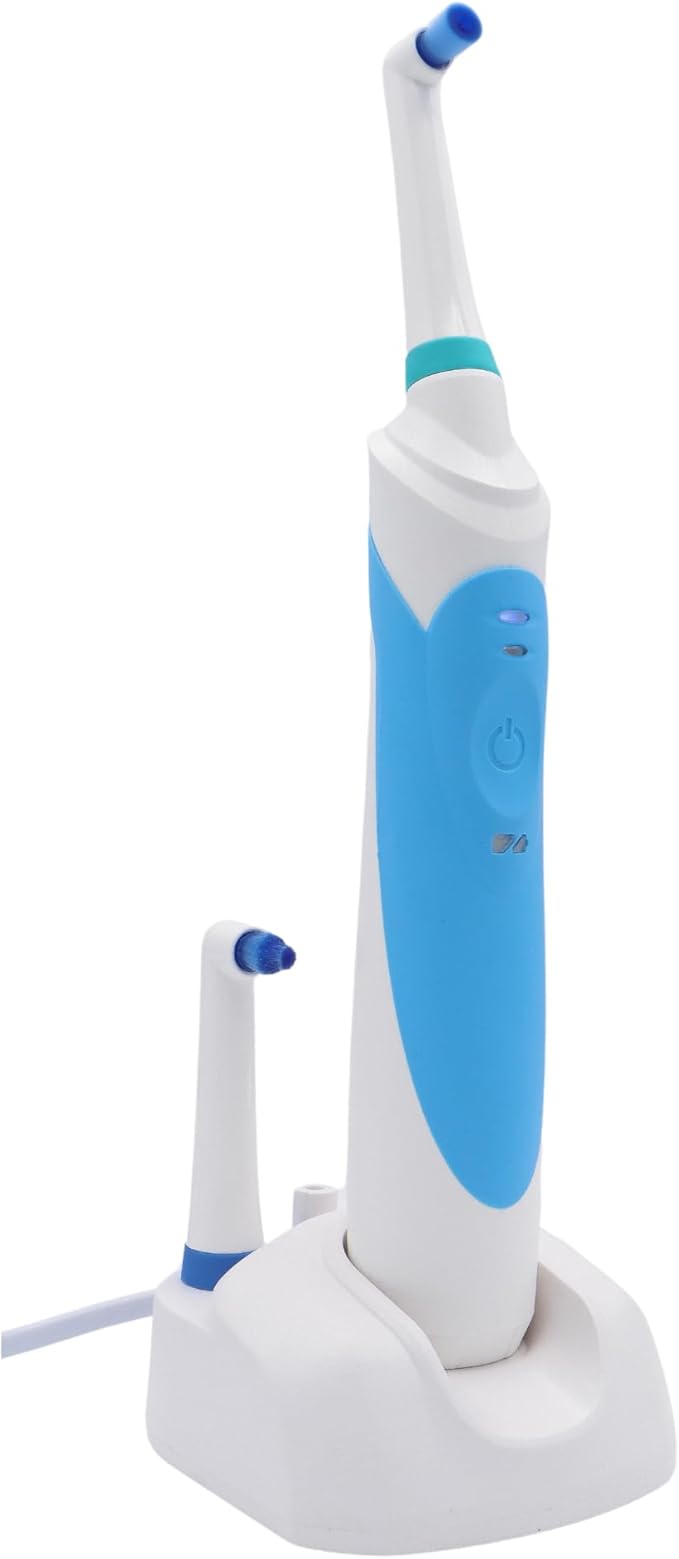 ROTADENT PROCARE Professional Rotary Electric Toothbrush with Rotating Round Head, Dock Charger, 2 Brush Heads, Rechargeable Electric Toothbrush for Adults, 1 Year Warranty